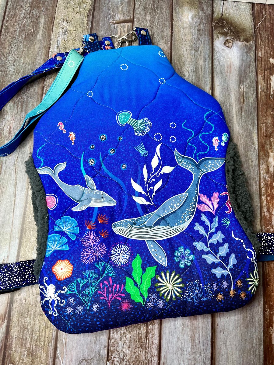 Wearable Hot Water Bottle Under the Sea Aurora