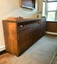 Reclaimed Wood Sideboard with Wine Rack Rustic Living Room Cabinet THE RIGA - Image 5