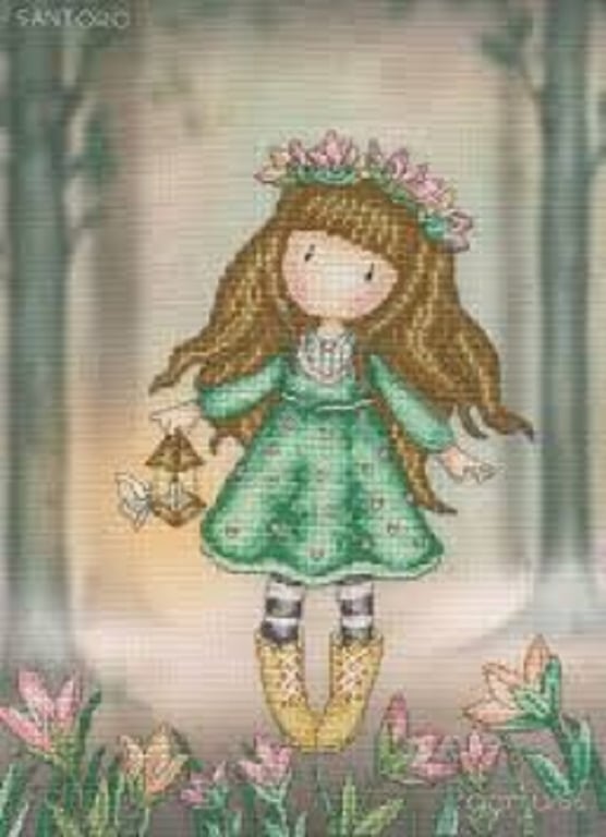 Bothy Threads Santoro Gorjuss 'Woodland Wildflower' Cross Stitch Kit