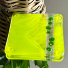 Handmade fused glass coasters 