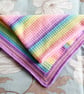 Pastel Rainbow Crochet blanket, babies gift, lap blanket  - Image 4