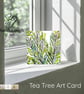 Tea Tree - Art Card - Square - Blank - Original Watercolour Design - Envelope - Image 4