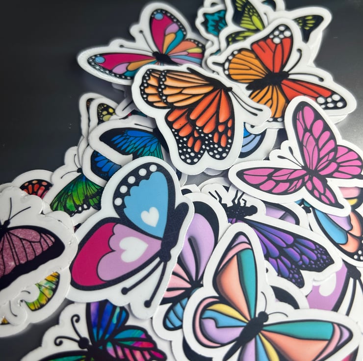Butterfly Stickers - Folksy