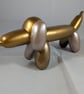 Ceramic Metallic Coloured Balloon Dachshund Dog Animal Figurine Ornament.