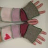 gLOVE Ra upcycled wristwarmers