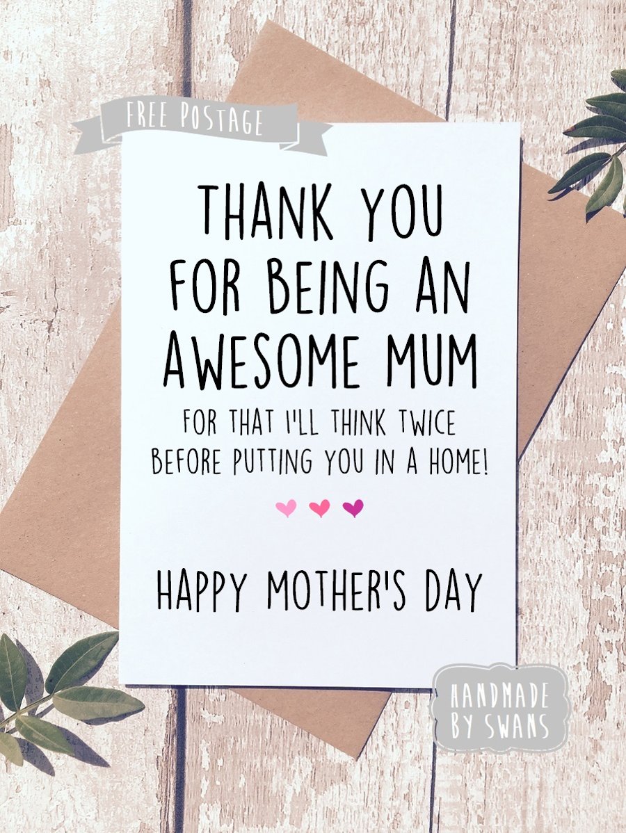 Mother's day card - Chose you a home