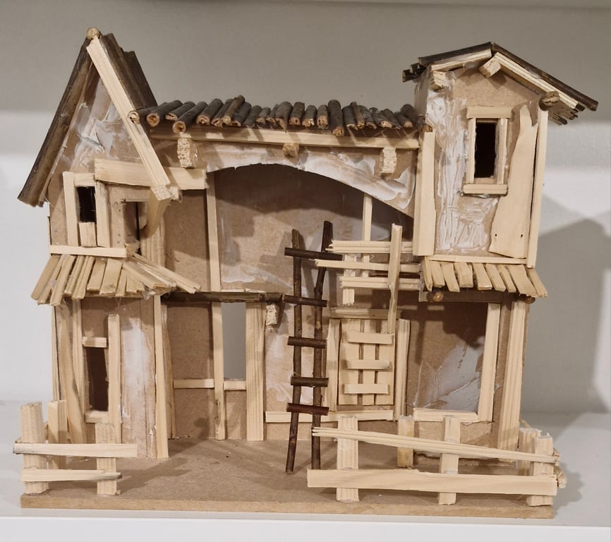 Wooden Christmas Nativity Stable,Manger 