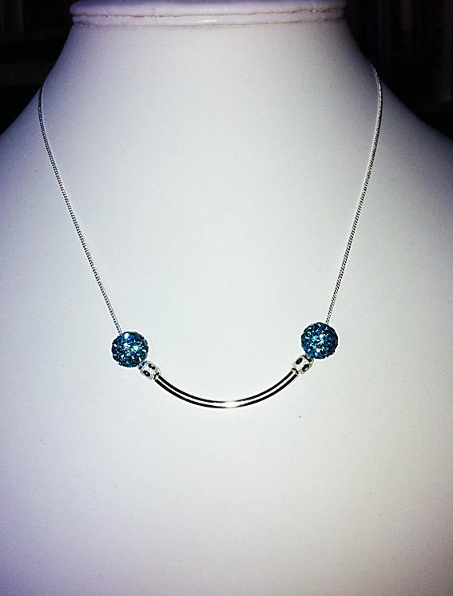The Silver Smile Pendant Necklace Simple but Beautiful