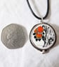 PENDANT VINTAGE CHINA BROKEN CERAMICS NECKLACE - Image 4