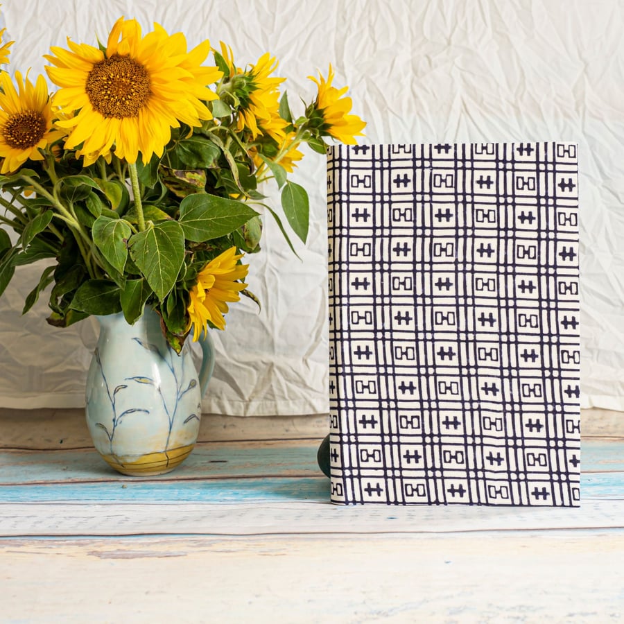 innerwords ... Cloth Bound Journal, Japanese fabric (Folksy125)