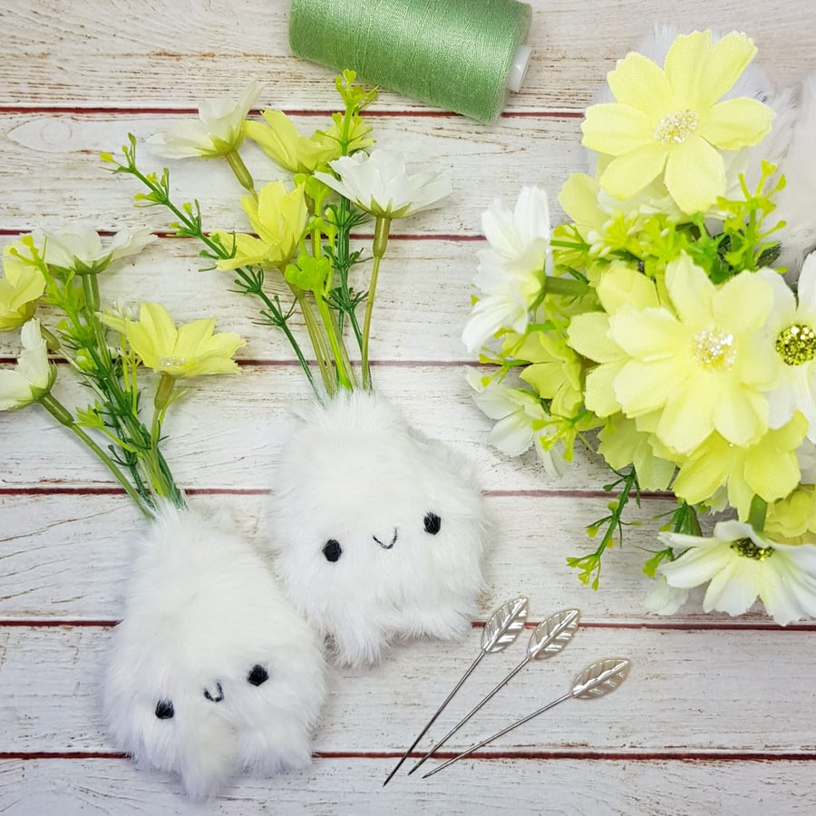 Mini Bouquet Mandrake White & Green