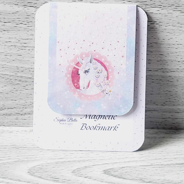 Unicorn Magnetic Bookmark, Planner Accessory