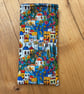 Mediterranean Village Style Quilted Fabric Glasses Case - Image 2