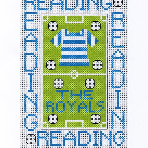 Reading The Royals Cross Stitch Kit Size 4" x 6" Full Kit