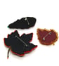 Leaf Brooch Beaded Embroidered Handmade Autumn Pin Statement Jewellery - Image 8