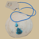 Blue Frog Necklace 