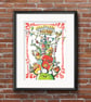 A3  Beer Monster Party Poster Print - Image 2