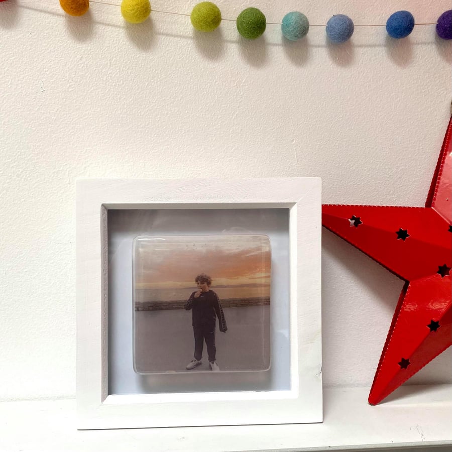 Personalised Fused Glass Photo Tile 