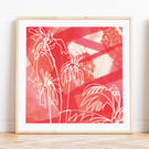 Garden Life 3 Square Art Print - Abstract Moments Collection