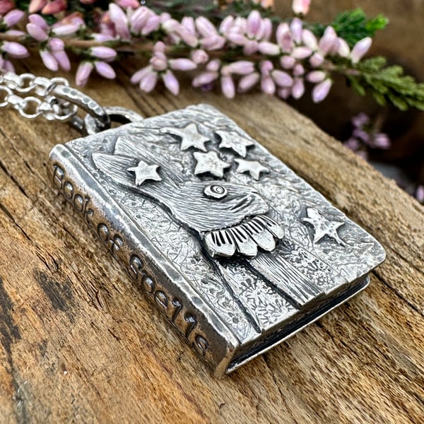 Book of Spells Hare Pendant