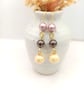 Earrings & Bracelet Set - Neapolitan Pastel Crystal Pearl Gift Set  - Image 7