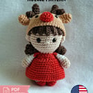 Noelle Christmas Crochet Doll Pattern PDF