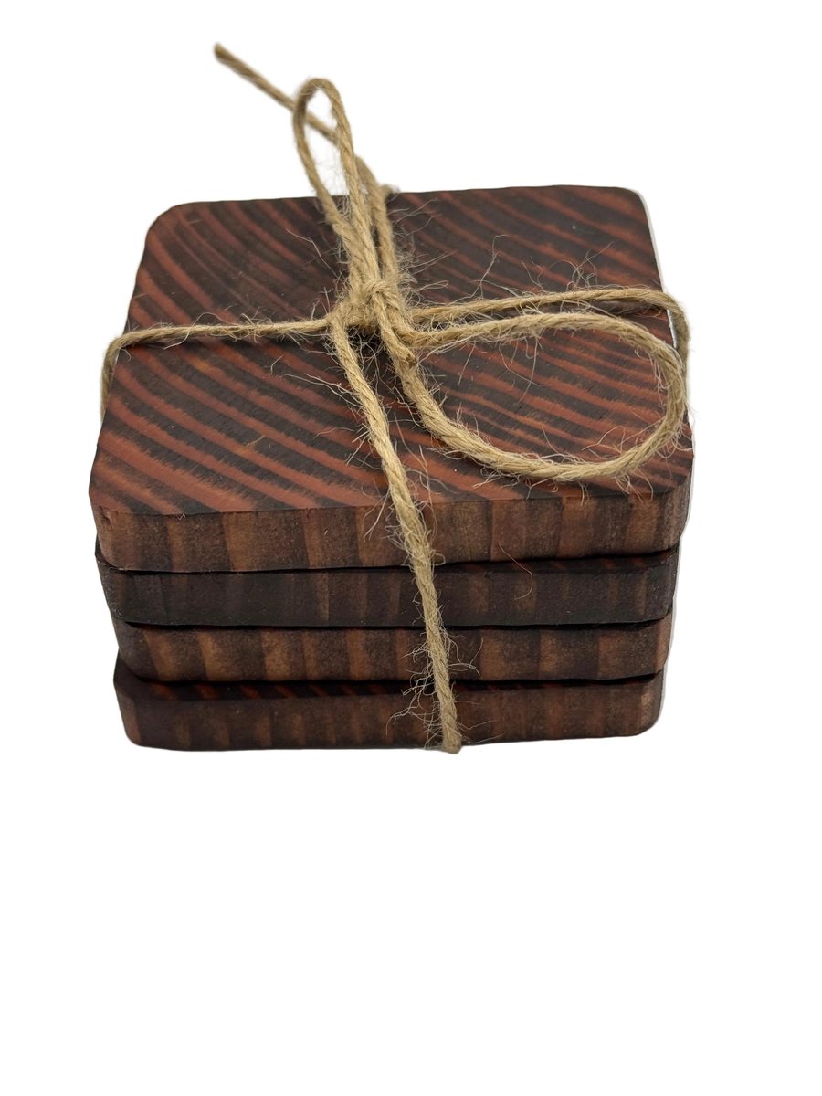 Coasters - Rustic - Dark Oak Stain
