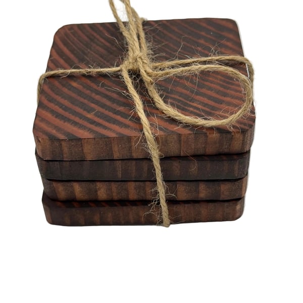 Coasters - Rustic - Dark Oak Stain