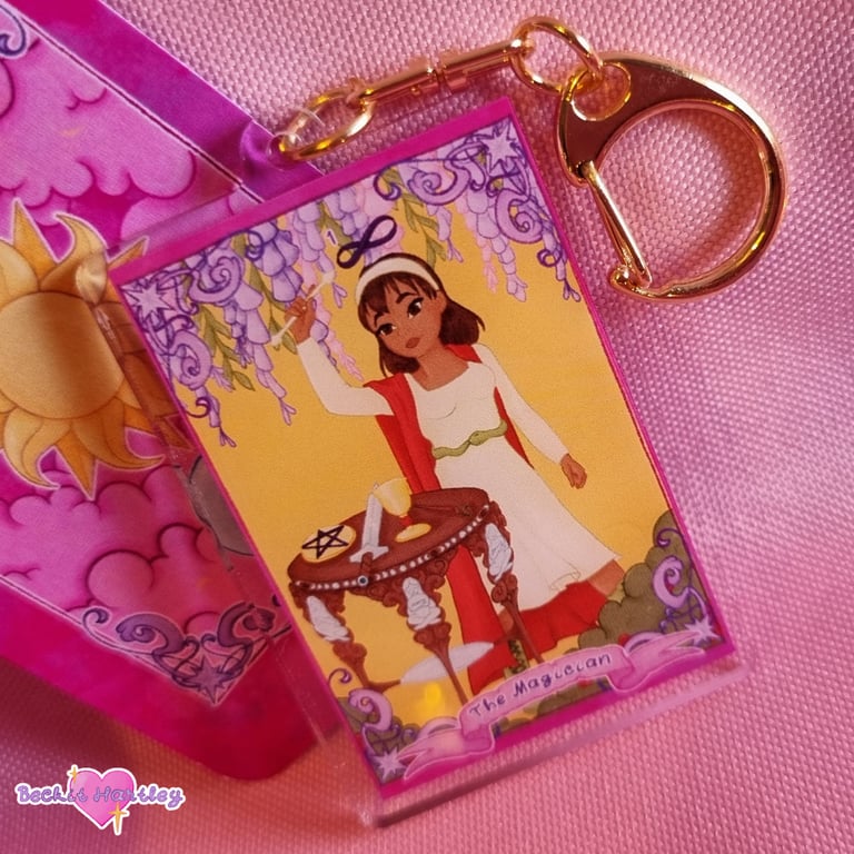 Major Arcana - The Magician Keychain - Double Sided Keychain - Witchy Gifts