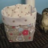 Dotty Daisy Fabric Storage Box - Christmas Present Ideas!