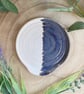 Handmade Ceramic Reactive Glaze and White Spoon Rest - Image 1
