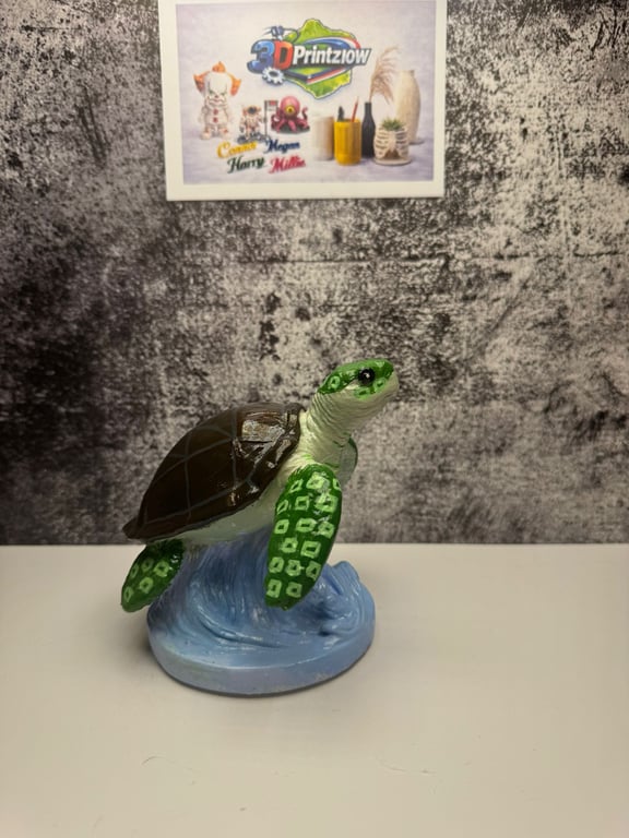 Custom 3D Printed Sea Turtle Ornament Handmade Ocean Turtle Decor