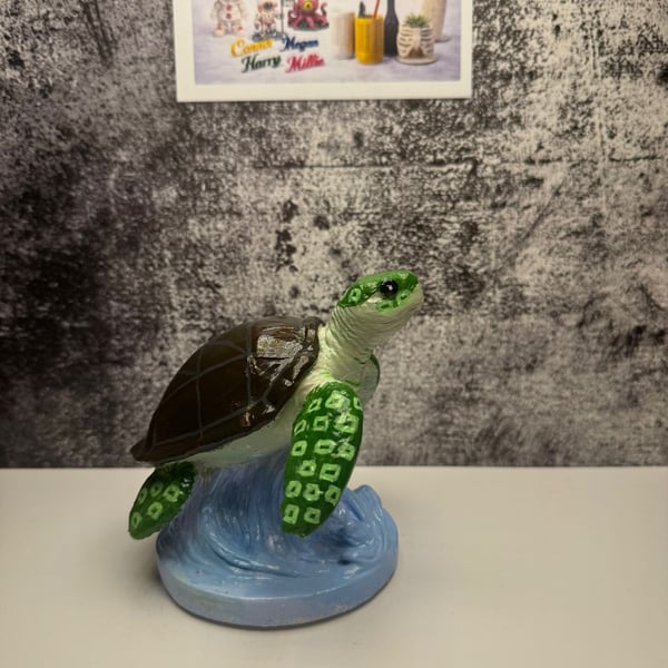 Custom 3D Printed Sea Turtle Ornament Handmade Ocean Turtle Decor