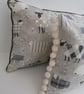 Grey Sheep Cushion with Cream Pom poms - Image 7