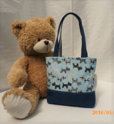 Little Girls Scottie Dogs Tote Bag 