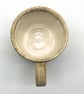 Large stoneware pottery mug finished in grey, brown, cream, white glaze. - Image 7