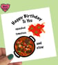 Happy birthday card with squashed tomatoes and stew - Image 4