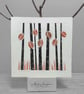 Unique Collograph Print with Collaged Leaves and Grasses - Autumn Jewels - Image 1