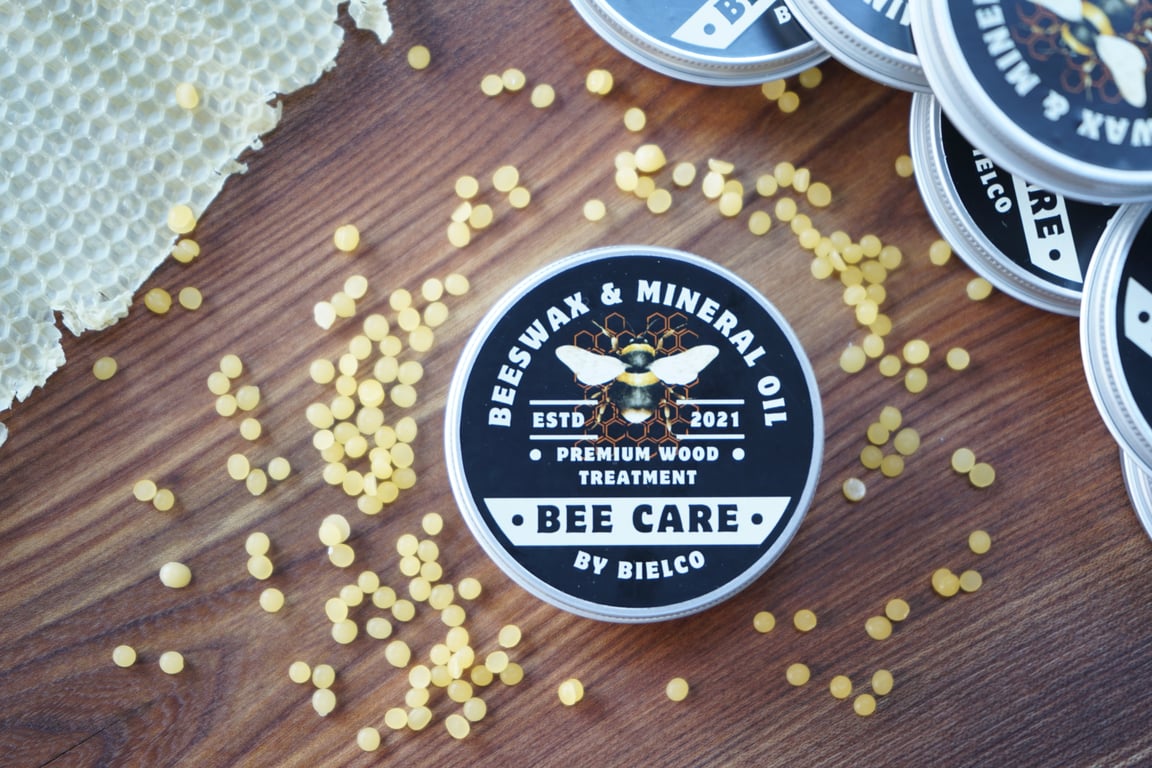 Organic Beeswax & Mineral Oil Wood Balm - Butter 60ml-2oz, Handmade-food safe