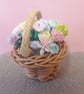 Mini handcrafted flower basket 