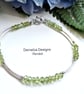 Designer Natural  AA Quality Heibi Peridot Sterling Silver Bracelet  - Image 2
