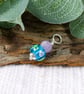 Lilac Rose Glass Bead Pendant, Sterling Silver with Amethyst - Chain is Optional - Image 5