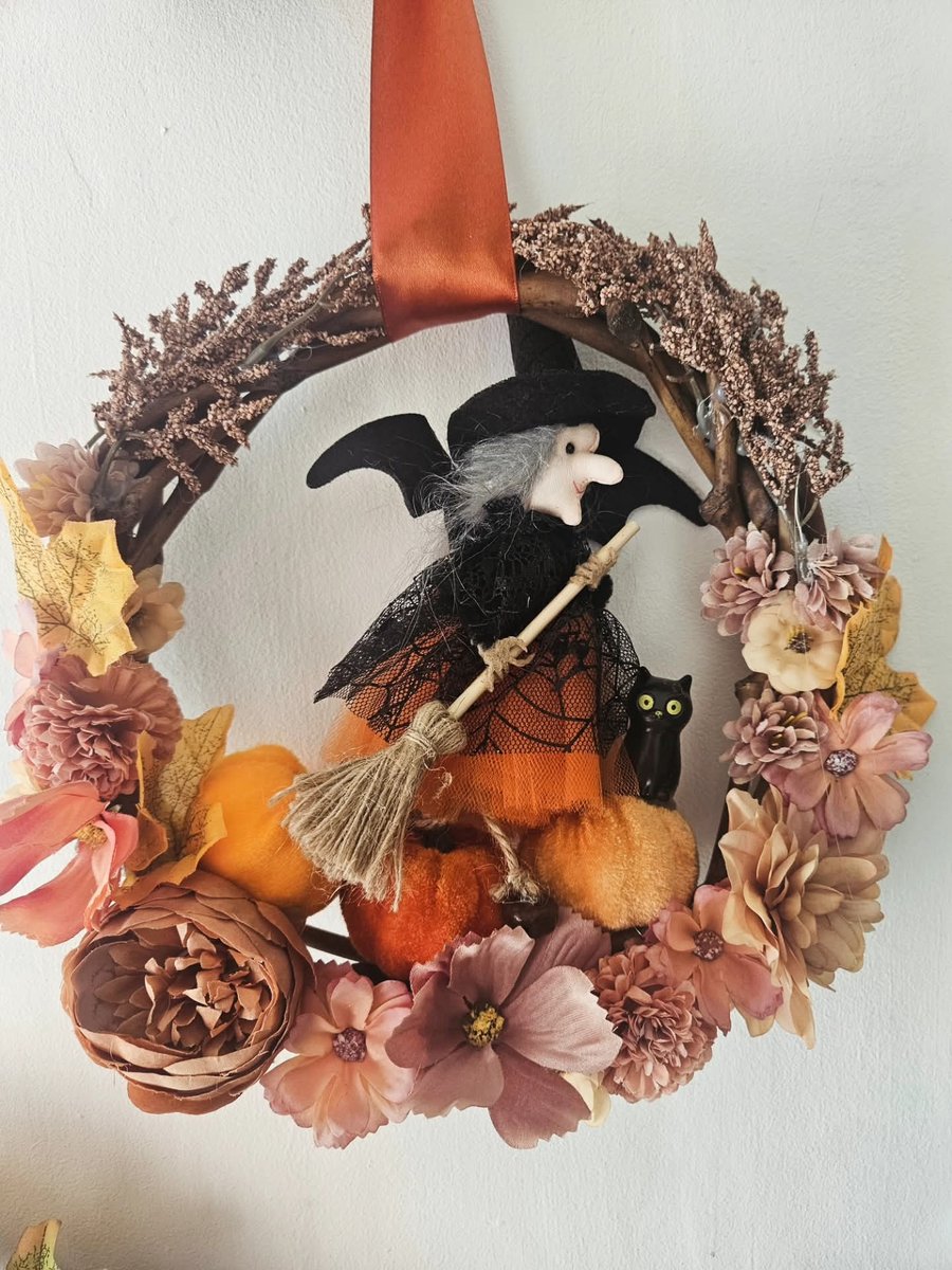 Autumnal Witch Door Wreath 