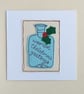 Embroidered Hot Water Bottle Christmas Card - Image 2