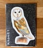Barn Owl Fridge Magnet
