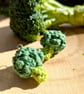Broccoli earrings, Fun vegetable themed dangle earrings, Green earrings - Image 2