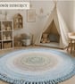 Rug , round, 160cm width - Image 4