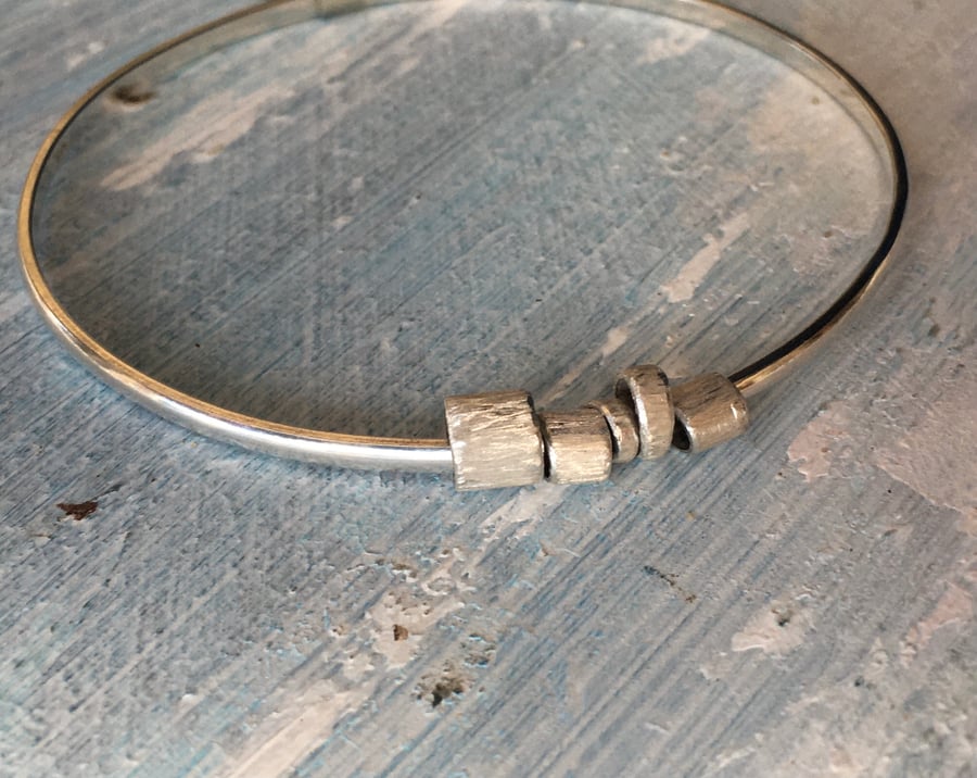 Sterling Silver 'Float' bangle