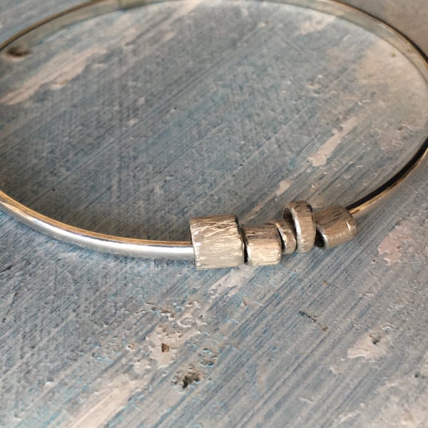 Sterling Silver 'Float' bangle