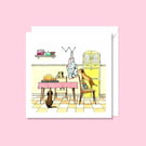 Dachshund Greeting Card: Hand Drawn Pencil Art for a Dog Lover's Birthday (230)